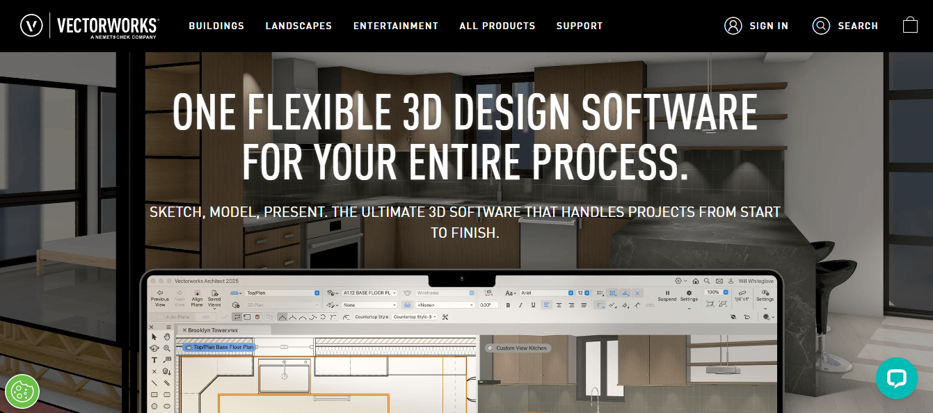 Vectorworks voor 3D-ontwerpsoftware